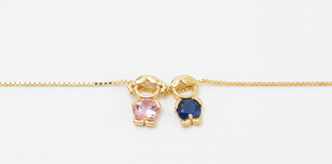 Gold Plated Copper Heart Necklace with CZ Stone Accent